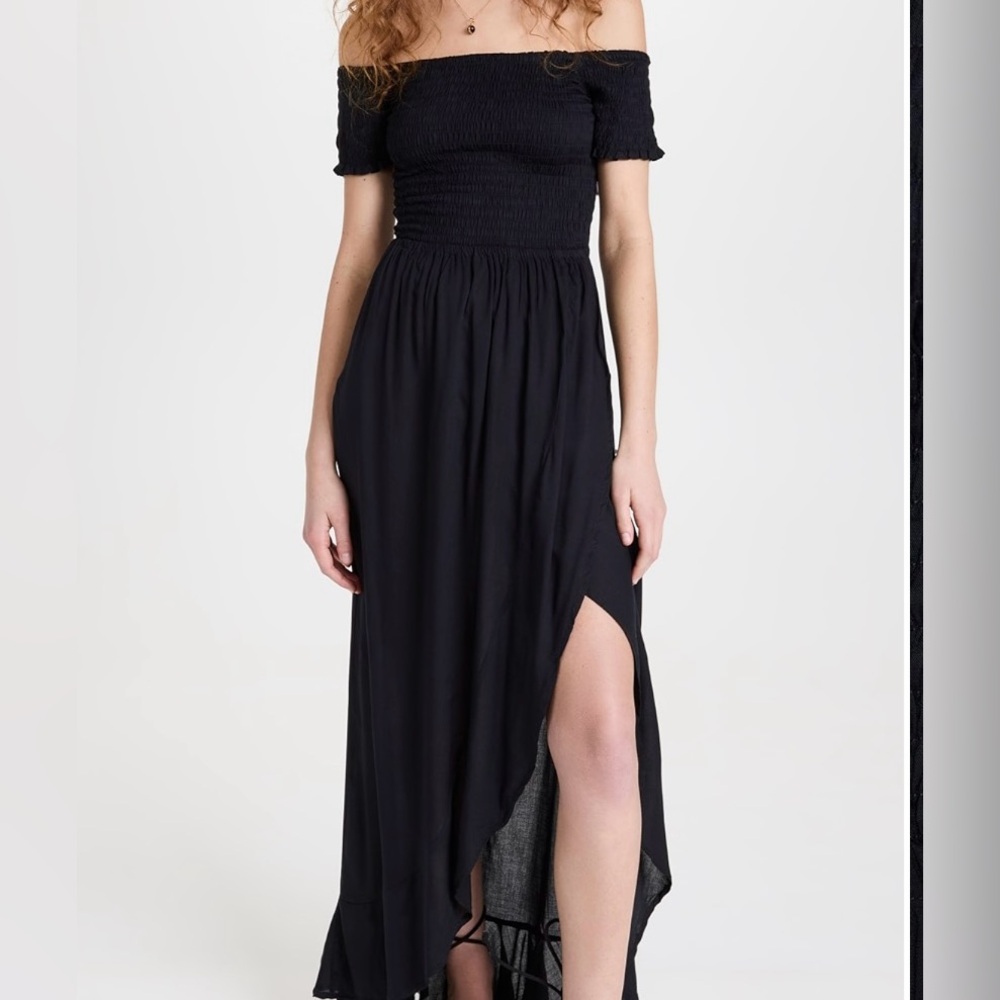 Tiare Hawaii black off the shoulder dress or cover up